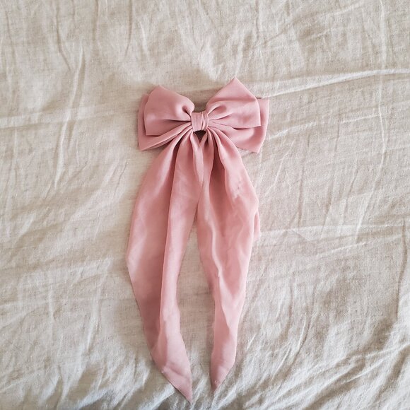 Long Tail Hair Bow Clips (2 pc) - Picture 4 of 5